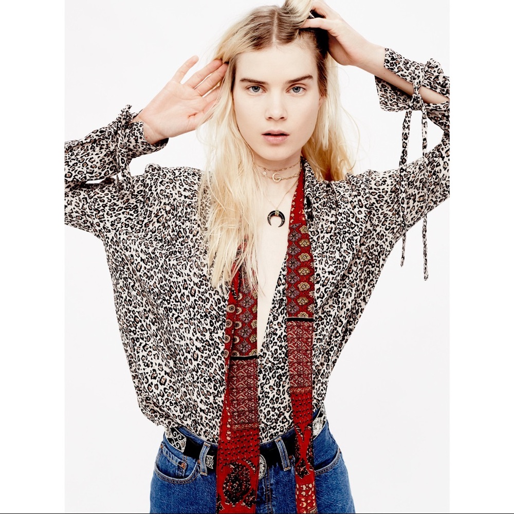Free People Loveliest Printed Buttondown
